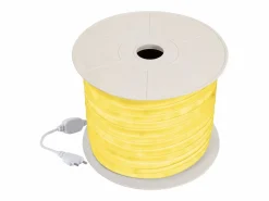 New Ledkia Tira LED Neón Regulable 220V BOBINA 50m Amarillo Circular 360 9W/m Corte 100cm IP67 Amarillo Blanco