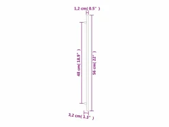 Sale vidaxl Tiradores para armarios 10 uds acero inoxidable 480 mm Negro