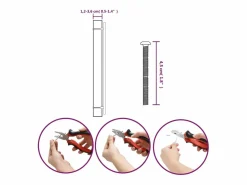 Sale vidaxl Tiradores para armarios 10 uds acero inoxidable 480 mm Negro