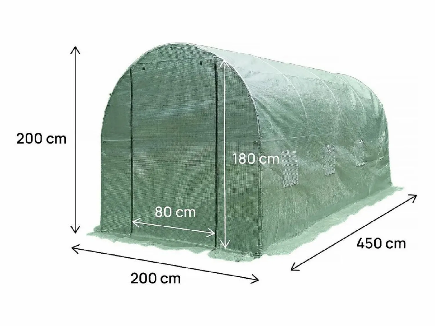 Outlet Habitat et jardin Túnel de invernadero para jardín <> - 9 m² - 140 g - Verde