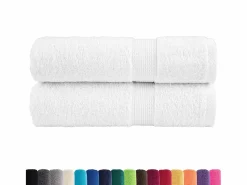 Toallas baño 2 uds 100% algodón 100x150 cm 600 gsm ES951567