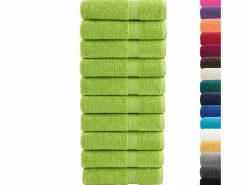 Toallas de baño 10 uds 100% algodón 100x150 cm 600 gsm ES599604