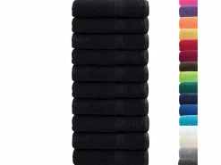 Outlet Toallas de baño 10 uds 100% algodón verde 100x150 cm 600 gsm ES604449 Textil De Baño|Textil De Baño