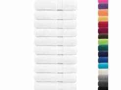 Online Toallas de baño 10 uds 100% algodón 100x150 cm 600 gsm ES955718 Textil De Baño|Textil De Baño