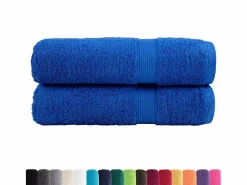 Toallas de baño 2 uds 100% algodón 100x150 cm 600 gsm ES602999