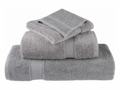 Toallas de baño 4 uds 100% algodón 100x150 cm 600 gsm ES934950