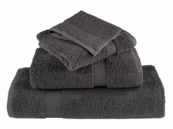 Online Toallas de baño 10 uds 100% algodón antracita 100x150 cm 600gsm ES427719 Gris antracita