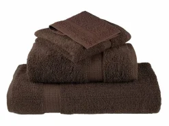 Hot Toallas de baño 10 uds 100% algodón marrón 100x150 cm 600 gsm ES725528 Textil De Baño|Textil De Baño