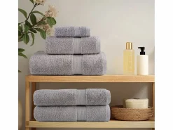 Best Toallas de baño 10 uds 100% algodón 100x150 cm 600 gsm ES399846 Gris