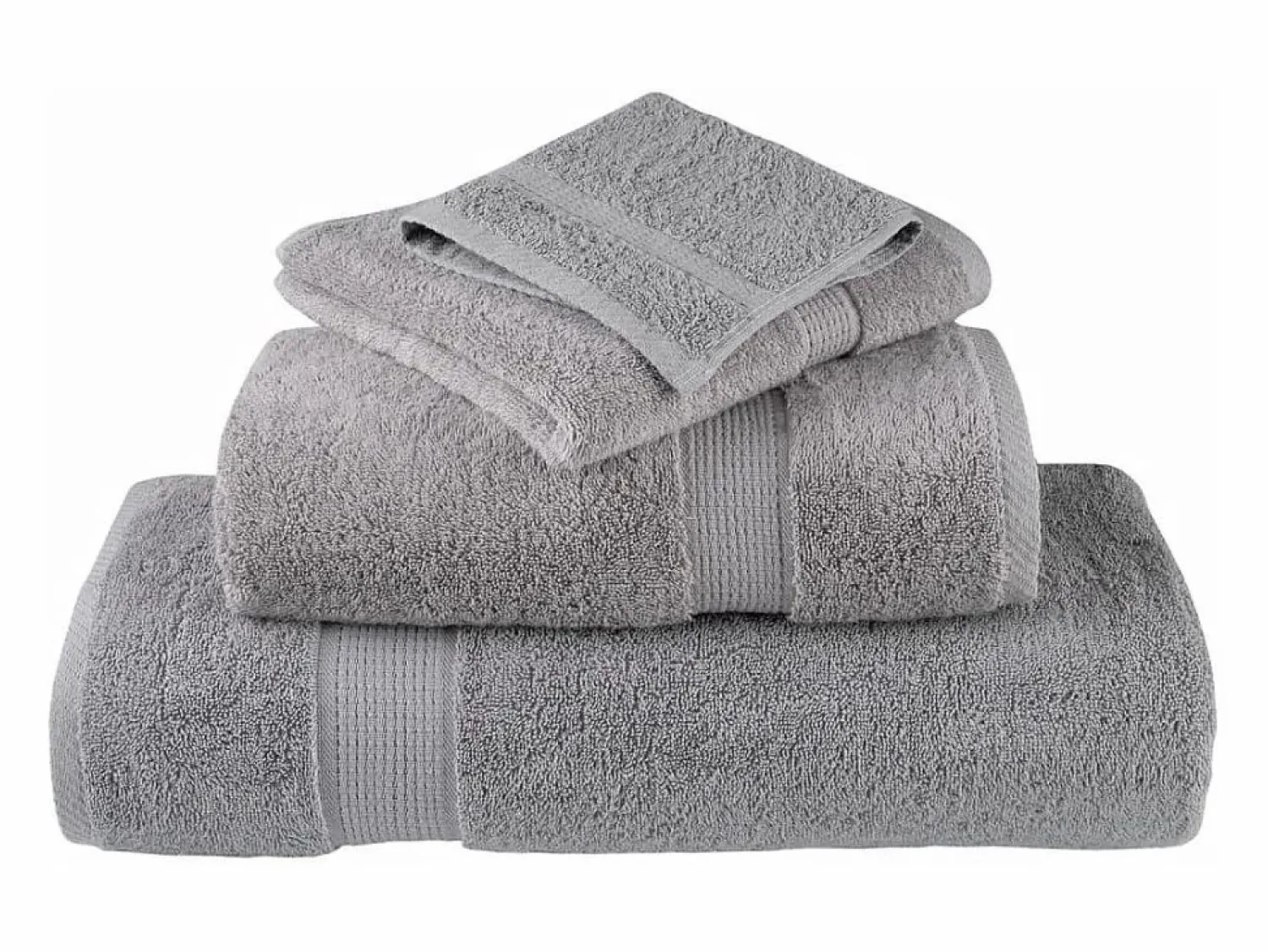 Best Toallas de baño 10 uds 100% algodón 100x150 cm 600 gsm ES399846 Gris