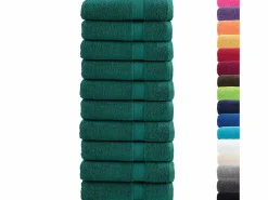 Toallas de baño 10 uds 100% algodón 100x150 cm 600 gsm ES667791