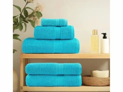 Toallas de baño 10 uds 100% algodón verde 100x150 cm 600 gsm ES147891