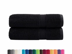 Hot Toallas de mano 2 uds 100% algodón verde 100x150 cm 600 gsm ES739523 Textil De Baño|Textil De Baño