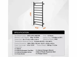 Sale Toallero Calefactable SucceBuy Calienta Toallas SucceComprar 10 Barritas Negro