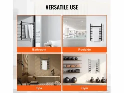 Best Toallero Calefactable SucceBuy Toallero de Pared de 6 Barras, Toallero de Baño Térmico, Toallero Eléctrico
