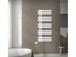 LuxeBath Toallero de pared de diseño con radiador y porta toallas, 500 x 1200 cm, color