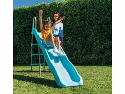 Hot Tobogán infantil 3 escalones 3-10 años 147x84x251 cm Cesta De Baloncesto