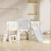 Tobogán para niños Osito 6 en 1 con un tobogán, dos plataformas Tobogán