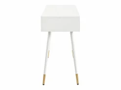 Hot Tocador - 100 x 40 x 76 cm - Escritorio con 2 cajones - Patas metálicas - MDF - (sin espejo) Tocador