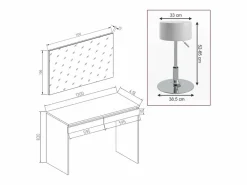 Hot Vicco Tocador 120x41.8x83 emma Blanco