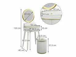 Outlet Vicco Tocador 60x40x133 gesa Blanco