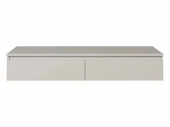 Best SELSEY Tocador con escritorio y 2 cajones -120 cm -greige -BEMMI Beige