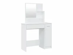 New Tocador con espejo brillante 86,5x35x136 cm Tocador