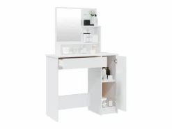 New Tocador con espejo brillante 86,5x35x136 cm Tocador