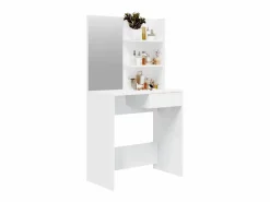New Tocador con espejo 74,5x40x141 cm ES420595 Blanco