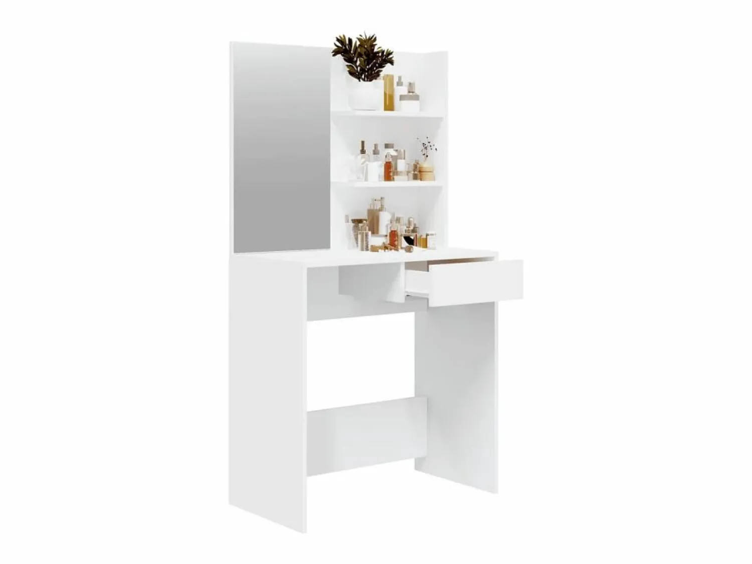 New Tocador con espejo 74,5x40x141 cm ES420595 Blanco