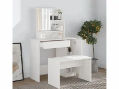 Hot Tocador con espejo 86,5x35x136 cm ES141411 Blanco