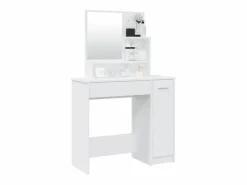Hot Tocador con espejo 86,5x35x136 cm ES141411 Blanco