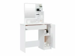 Hot Tocador con espejo 86,5x35x136 cm ES141411 Blanco