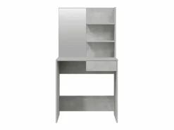 New vidaxl Tocador con espejo color hormigón 74,5x40x141 cm Gris