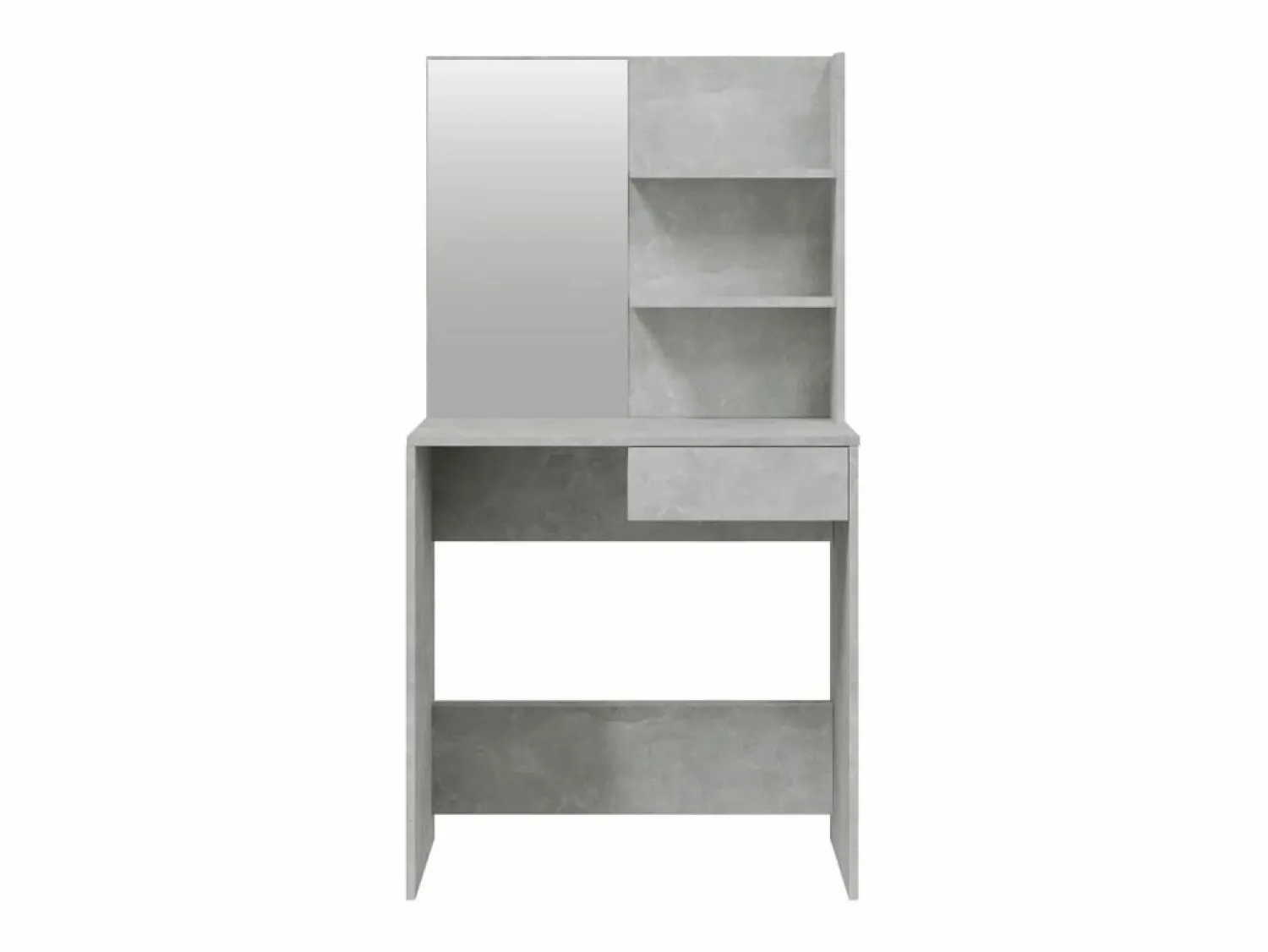 New vidaxl Tocador con espejo color hormigón 74,5x40x141 cm Gris