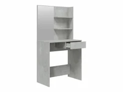 New vidaxl Tocador con espejo color hormigón 74,5x40x141 cm Gris