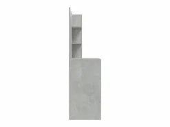 New vidaxl Tocador con espejo color hormigón 74,5x40x141 cm Gris