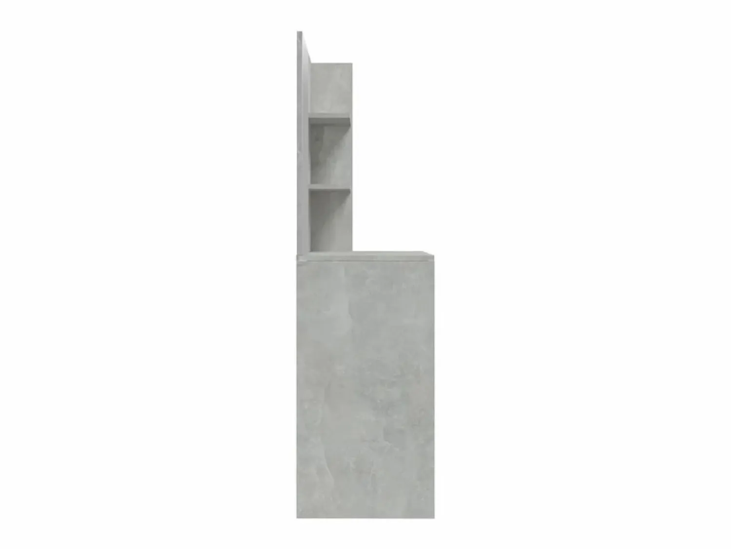 New vidaxl Tocador con espejo color hormigón 74,5x40x141 cm Gris