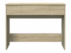 Tocador con espejo color roble Sonoma 100x45x76 cm ES486527 Tocador
