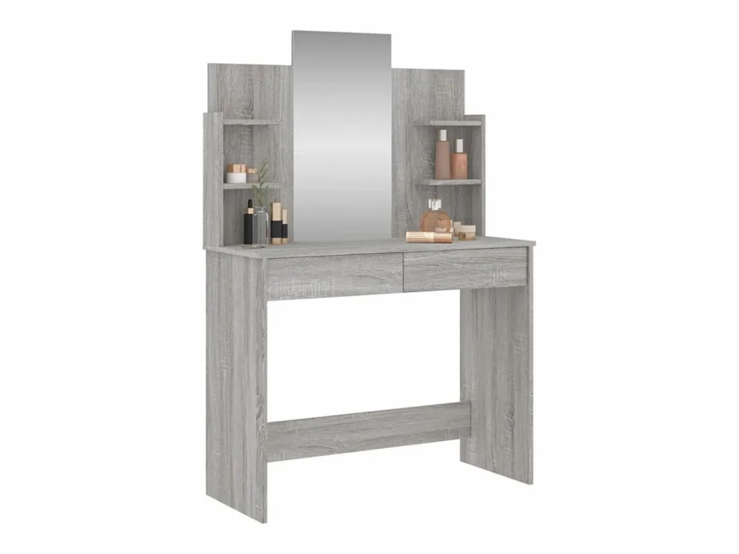 New Tocador con espejo color Sonoma 96x39x142 cm ES878812 Gris