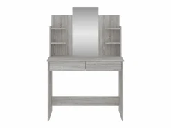 New Tocador con espejo color Sonoma 96x39x142 cm ES878812 Gris