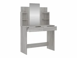 New Tocador con espejo color Sonoma 96x39x142 cm ES878812 Gris