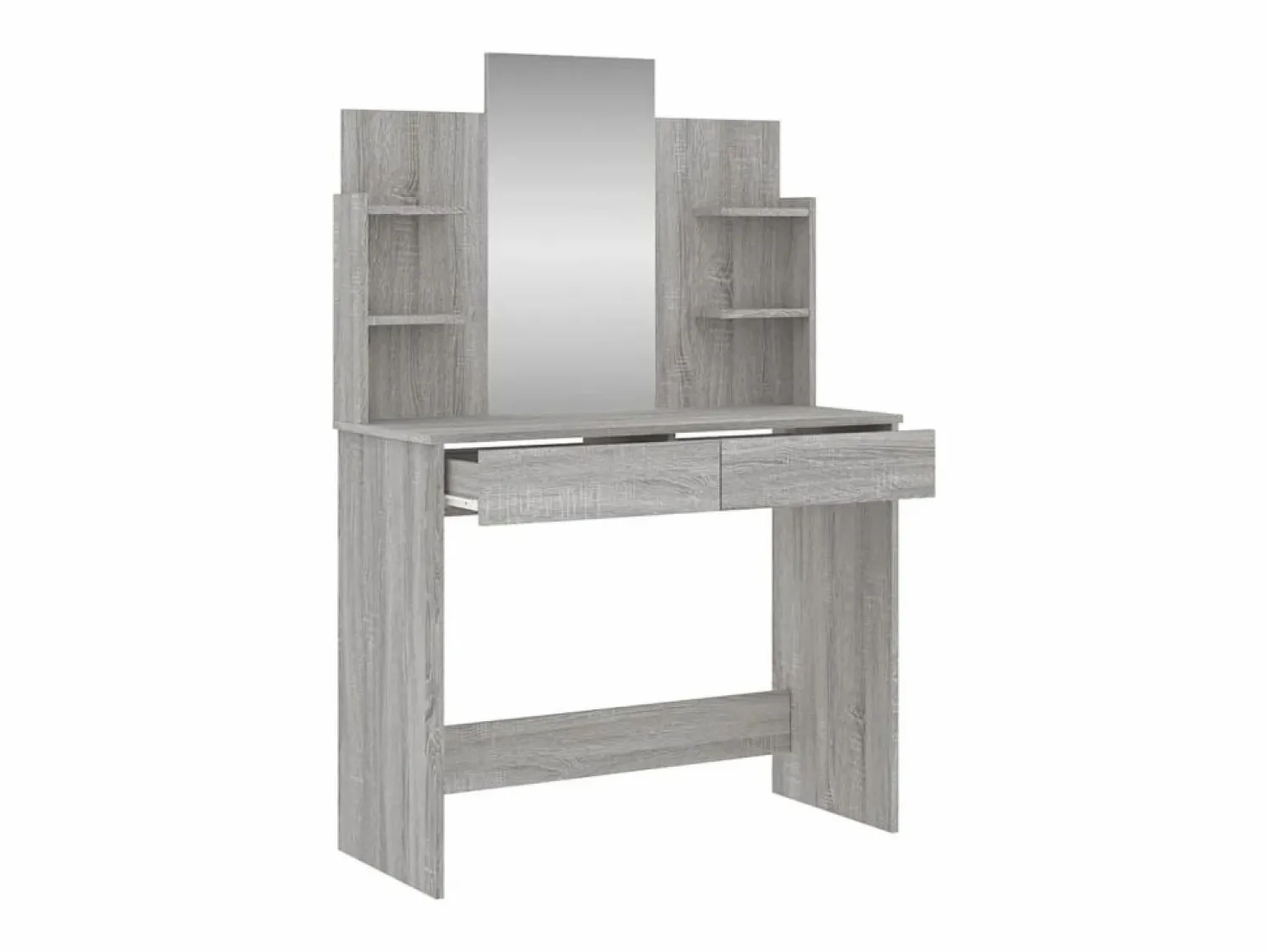 New Tocador con espejo color Sonoma 96x39x142 cm ES878812 Gris