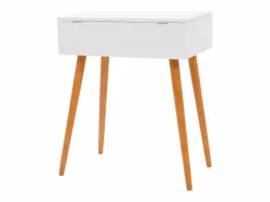 Tocador con espejo de MDF 60x40x75 cm ES748324