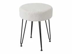 ModernLuxe Tocador con espejo 100x40x120cm - con LED ajustable - con 1 taburete - con 2 cajones - textura de mármol - Blanco + Negro