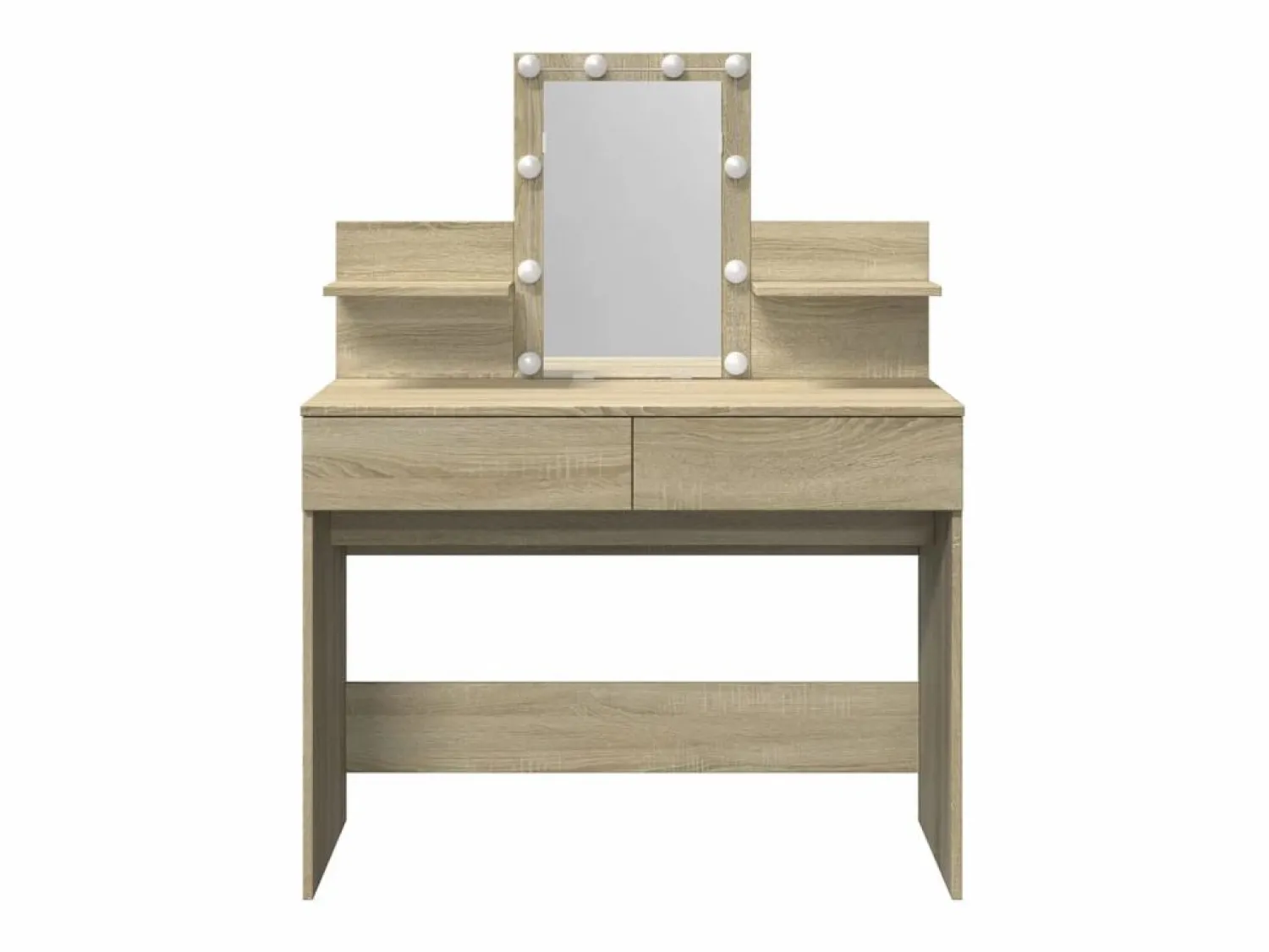 Discount Tocador con LED color roble Sonoma 100x40x130 cm ES516143 Marru00f3n
