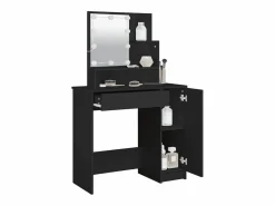 vidaxl Tocador con LED 86,5x35x136 cm