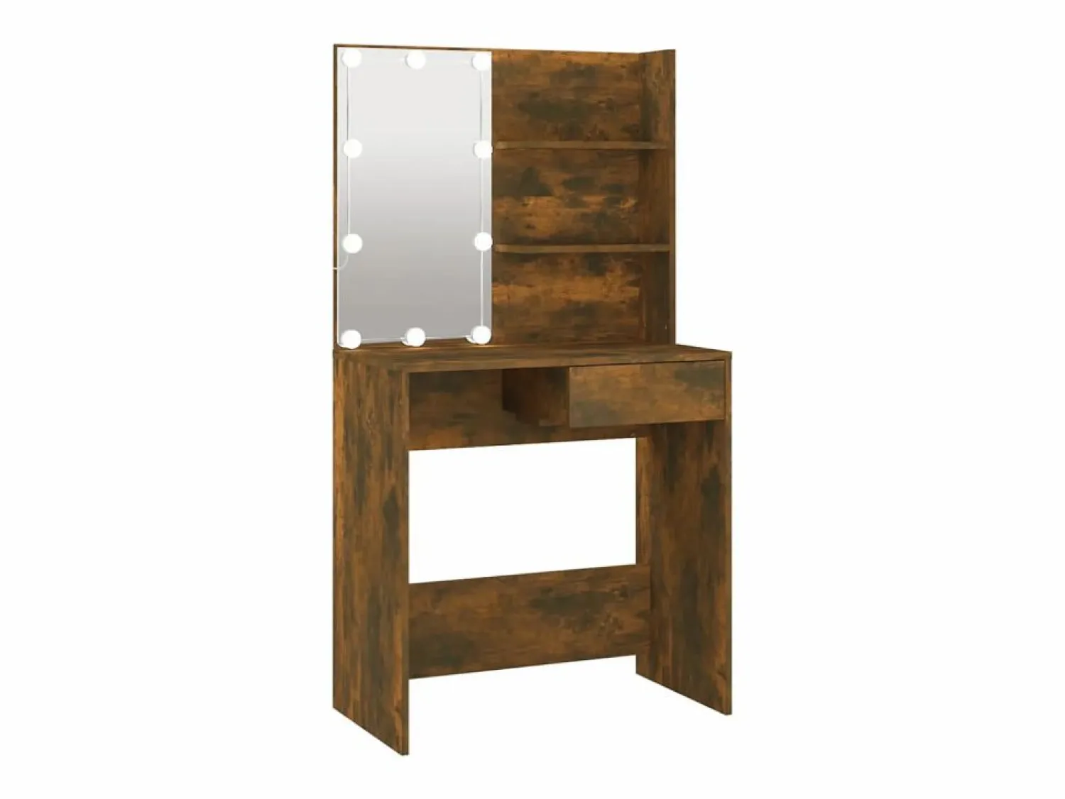 Online Tocador con LED roble marrón 74,5x40x141 cm ES958281 Tocador