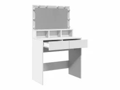 Online vidaxl Tocador con luces LED 80x41x134,5 cm Blanco
