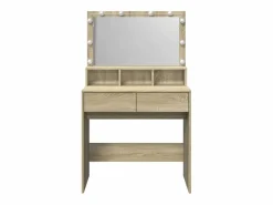 Sale Tocador con luces LED color roble Sonoma 80x41x134,5 cm ES827476 Tocador
